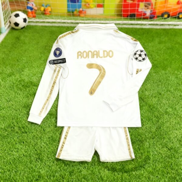 Children's Long Sleeve Set 11-12 Season Gold Stripe High Quality Soft And Comfortable Fabric