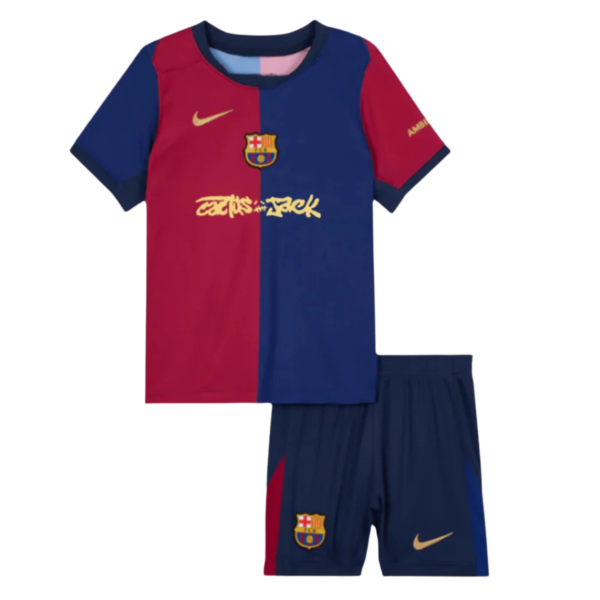 24/25 Kids Barcelona Home Cactus Jack Kit