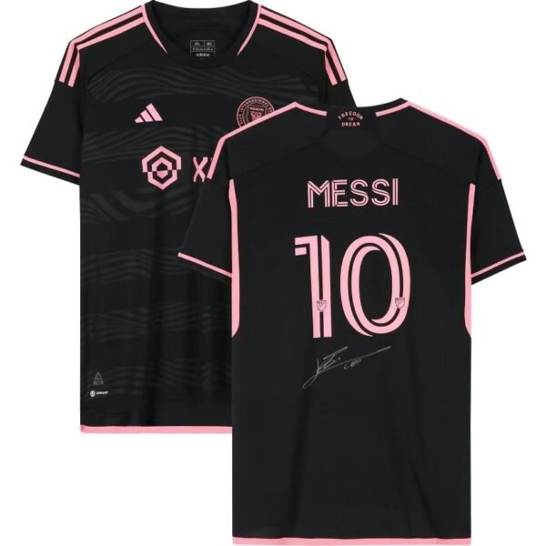 Lionel Messi Inter Miami CF Autographed 2022-23 Black Adidas Authentic Jersey-Fanatics Authentic Certified-Soccer Memorabilia